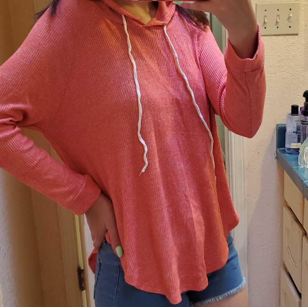 Red t-shirt hoodie